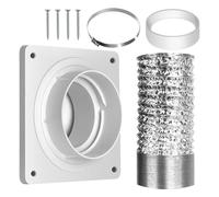 Portable AC Window Vent Kit, Air Conditioner Exhaust Hose, Seal Ring Panel Connector for Home Living Room Garage Apartment Ventilation Cooling Basement Summer, 640g