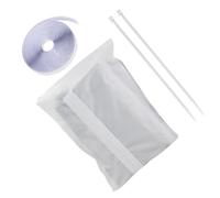 Portable AC Window Vent Kit, Energy Efficient Sealing Set with Fastener and Zip for Casement Dryer Vent Use Without Drilling in Homes Apartments or Travel Areas, 300x32cm