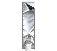 Portable Ac Window Vent Kit High Density Light Blocking Silver Layer
