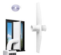 Portable AC Window Vent Kit, Waterproof Zipper Insulation Panel, Universal
