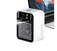Portable Air Conditioner - 8.54 Inches Quiet Personal Cooling Fan, 2 Wind Speed Spray Cooler With 500ml Tank | USB Rechargeable Desktop Air Cooler, For Bedroom Home Office Garage Dorm Use