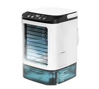 Portable Air Conditioner Fan, Desk Fan with Night Light, 3 Speeds Space Cooler with Water Tank, Ideal for Apartment, Bedroom, Indoor, Outdoor, Travel, Camping, Beach