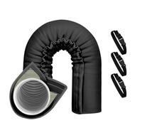 Portable Air Conditioner Hose Cover Wrap - Heavy Duty Insulated Tube Sleeve, Triple Layer Protective Design | Adjustable Exhaust Accessories For Indoor Outdoor Home Window Cooling Ventilation System