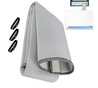 Portable Air Conditioner Hose Insulation, Air Conditioner Hose Cover Wrap, Polyester 3 Adjustable Buckle Straps, Home Appliance Parts Accessories for Car, House, Garage, Outdoor, 150x53cm