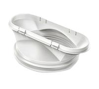 Portable Air Conditioner Hose With Coupler 5.12"/5.9" Anti-Clockwise Thread Connector - 13cm/15cm Diameter AC Extendable Vent Pipe, Portable Exhaust Vent, Heat Resistant, Hose+Coupler