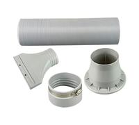 Portable Air Conditioner Window Vent Kit - Air Exhaust Hose Connector Extension System, Window Sliding Seal Adapter Panel, Cooling Ventilation Pipe Kit, Adjustable Room Discharge Setup For Study
