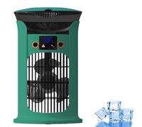 Portable Air Conditioner with Dual Mist, 3-Speed Quiet Fan & 880ML Tank - USB-Powered Personal Cooler with 7 Color LED, for Bedroom Sleep Office Camping, Desktop Air Cooler (Green)