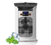 Portable Air Conditioner with Dual Mist,Portable Air Conditioners,USB Powered Mini Cooling Fan,3-Speed Fan,880ML Tank,for Home,Office or Bedroom (White)