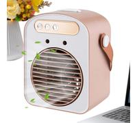 Portable Air Cooler, 3-Speed Evaporative Cooling Fan, 500ML Mist Spray Tank, Personal Desk Coling Device, Mini Quiet Circulation Unit, Compact Summer Cooling Machine | For Bedroom Office Table