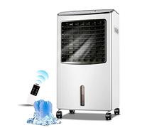 Portable Air Cooler for Home with Remote Control & 4 Ice Packs-Air Cooler Ionize & Moisten - LCD Display,7.5 Timer,3 Speeds,3 Wind Settings-White A (White A)