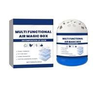 Portable Air Freshener Box, Silent Natural Odor Control, 120g Dusting Air Cleaner Without Electricity, Long Lasting Deodorizer For Home Office Closets Pet Areas Cabinet Nursery Living Room Study Room