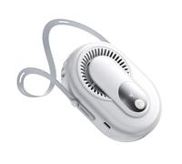 Portable Airflow Cooling Fan - Small Handheld Neck Device, Adjustable 5 Speed Unit | LED Display Travel Comfort Gear, Rechargeable Breeze Machine for Boys Girls Men Women Outdoor Heat