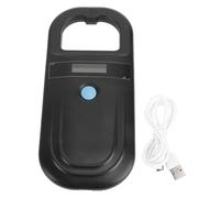 Portable Animal ID Reader Rechargeable 134.2KHz Pet Microchip Scanner Support USB C and BT Transmission for Livestock Management Pet Identification Wildlife Monitoring ABS Material (Black)