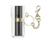 Portable Anti-Lost Lip Balm Holder | Lipstick Keychain Holder Clear | Clear For Women, Girls, Travel, Purse, Backpack, Compact Lip Balm Container, Outdoor Daily | Cute Mini Cosmetic Organizer,