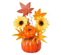 Portable Artificial Maples Leaf Foam Pumpkins Ornament Easy Setups Halloween Autumns Harvest Festival Home Decors Long Time Fall Harvest Decorations