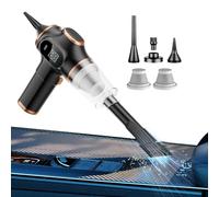 Portable Auto Vacuum - Rechargeable Hand Unit, High Suction Extractor, Compact Dust Removal Kit, Smart Energy Indicator, Multi surfacs Cleaning Gadget | Quick pickup system for garage sofa mats