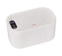 Portable Baby Wipe Warmer, Large Capacity Wipe Warmers, Adjustable Baby Wipe Heater, Convenient Travel Wipes Warmers 7.87x4.53x3.94 Inches for Car, Home, Indoor Use (White, Pink)