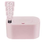 Portable Baby Wipe Warmer, USB Charging Wipes Heater, Temperature Display, Even Heating Technology, Compact Wipes Holder, for Babies and Outdoor Use, Travel-Friendly
