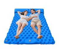 Portable Backpacking Gear For Outdoor Tent Trekking Hiking Travel | Portable Lightweight Inflatable Sleeping Pad Hiking Travel Outdoor | Camping Sleeping Pad, Air 2 Person with Pillow,