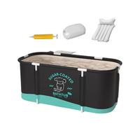 Portable Bathtub, Soaking Bathing Tubs, Foldable Bathtub, Hot Bathtubs Ice Bath Tub, Oxford cloth, Pearl Cotton, PVC, Separate Family Bathroom Soaking for Shower Stall, 45.3x23.6x19.7 inches