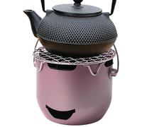 Portable BBQ Grill - Compact Steel Charcoal Cooking Stove, Outdoor Barbecue Grill with Grate and Handle for Camping Beach Picnic Hiking | Backyard Patio Travel RV Cooking