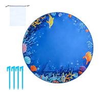 Portable Beach Pool, Foldable Wading Puddle Pools with Carrying Bag, Sandproof Outdoor Water Play Toy for Kids, Boys, and Girls at The Beach, Backyard, Travel Adventures