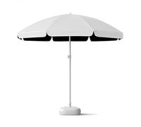 Portable Beach Umbrella - 200cm Round Patio Umbrella with UPF50+ UV Protection Sun Shade for Garden Camping Terrace Outdoor Use - Durable & Lightweight (Blue)