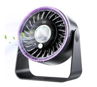 Portable Bedroom Fan, Silent Desk Cooler, Powerful Rechargeable Device, Quiet Daily Accessory, Sturdy Travel Supply, 1pc 20x16cm for Home Living Room Office Table Bed Indoor Outdoor Camping Travel