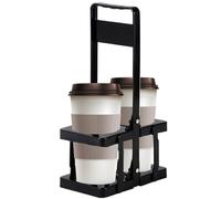 Portable Beer Rack - Handheld Foldable Carrier with Comfortable Grip for Camping Picnic BBQ and Travel Use, Compact Wine Whiskey Holder Bar or Outdoor Party Storage. 7.09 Inches