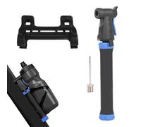 Portable Bike Pump - High Pressure 80PSI Mini Bicycle Pump | Universal American/French Valve, Manual Tire Inflator | For Road & Mountain Bike, Racing, Travel, Camping, Daily Commuting - Cyc