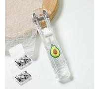 Portable Binder Clip Stapler - Includes 100 Reusable Clips, Handheld Paper Clam Clip Dispenser Large Size, Mini Push Stapler Clamp Staplers for Desktop Document Home School Desk Office (J)