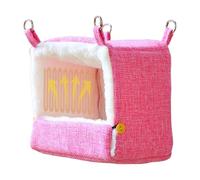 Portable Bird Nest, Lightweight Parrot Bed, Warm Hut with Adjustable Heat, Plush Bird House with Anti-Slip Base, Pet Shelter Comfortable Interior, Cage Supplies for Home Apartment Outdoor Use