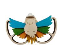 Portable Bird Toys, Interactive Chew Cage Accessories, 9.06x5in Natural Materials, Enrichment Design, Wooden Foraging Set for Hammock, Balcony, Playground, Patio, Courtyard, Garden, Chicken