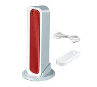 Portable Bladeless Oscillating Tower Fan | Rechargeable Personal Air Cooler With Remote Control & 3-Speed Settings | Compact Small Fan For Home, Office, Bedroom & Summer Cooling