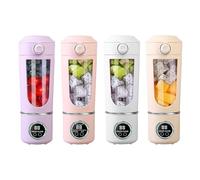 Portable Blender Cup - Cordless Usb Blender, 700ml Personal Fruit Juicer with Rechargeable Battery, Veggies Shakes Maker, Kitchen Gym Travel Accessory, Dormitory Hotel School for Women Men