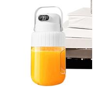 Portable Blender Cup - Liter Volume, Cordless Battery Power, Tritan Shell, Steel Blades | Electric Fruit Vegetable Mixer Bottle For Household Travel Beach Office Gym Camping Use