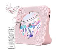 Portable Bluetooth 5.0 CD Player, HiFi Sound Speaker, Rechargeable CD Music Player with Remote Control for Home-EU Plug