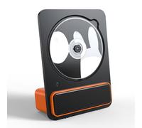 Portable Bluetooth CD Player, Player for Home Desktop, Home CD Music Player, 9° Tilt-Up Acoustic Design, Dual Connection Modes, Disc Formats CD-R, CD-RW, for Office(Orange)