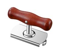 Portable Bottle Opener - Stainless Steel Tool, Wooden Adjustable Handheld, Smooth Grip Compact Bar Opening Accessory | Ideal for Adults Lovers Families Friends Enthusiasts Beginners Women Kitchen Use