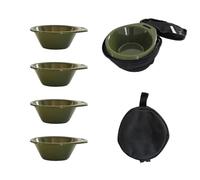 Portable Bowl Set, Stackable Camping Tableware, 4-Piece Container with Carry Bag, Sturdy Lightweight Bowl for Backpacking, Outdoor Kitchen Container with Practical Design, For Camping Picnic Dinner