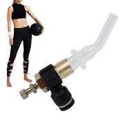 Portable Breath Trainer, Adjustable Respiratory Tool, Lung Exercise Device with Resistance Control, ABS Build with, Fitness Meditation Sports Running Swimming Outdoor Activities