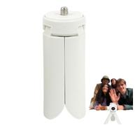 Portable Camera Tripod Stand, Foldable Tripod, 3.23x1.18x1.18 Inches, Compact Design, Black/White Travel Accessories, Photography for Digital Selfie for Short Trips, Dating