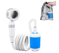 Portable Camping Shower Outdoor Camp Shower Pump, Upgrade Rechargeable Electric Shower Pump, with Intelligent Digital Display Multiple Spray Modes for Camping, Hiking, Traveling (1pcs)