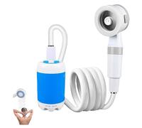 Portable Camping Shower, Rechargeable Outdoor Shower Head Sprayer, Rechargeable with Adjustable Flow, USB Rechargeable Camping Shower Head, Portable Water Pump for Campings, Hiking (1pcs)