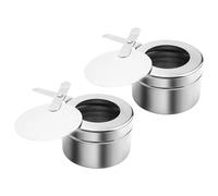 Portable Camping Stove - Double Alcohol Burners, Compact Cooking Set with Lid Cover, Outdoor Cooking Equipment | Picnic Barbecue Hiking Backpacking Road Trip Party Camping, Lightweight Gear Design