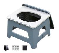 Portable Camping Toilet for Adults - Premium Heavy-Duty Foldable Seat Stool | Compact Odor-Free Travel Commode for Backpacking, Hiking, Tents, RVs, Cars, Boats