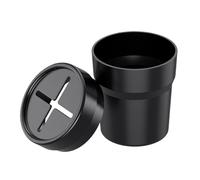 Portable Car Cup Holder Trash Can with Lid, Compact Garbage Bin for Auto Desk, Multipurpose Trash Holder for Organizing Car Interior, Cards, Pens, and Trash Storage Solution