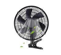 Portable Car Fan, Quiet Clip Device, 2-Speed Cooling with Electric Power, Travel Gear for Vehicle Comfort, Auto Essentials, Portable Car Fan for Van Truck SUV RV Sedan Boat Garage Workshop Home