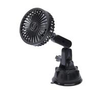 Portable Car Fan, Quiet Cooler with Suction, 3-Speed Auto Fan, Usb Powered, Efficient Strong Suction for Vehicle Window and Windshield, Compact Sturdy Design