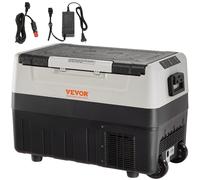 VEVOR Nevera Eléctrica Portátil de 55 L Nevera Portátil para Coche 12/24 V CC 100-240 V CA Nevera de Una Zona para Coche 0,6 kW.h -20 °C a 10 °C Congelador Ajustable para Camión Barco Camping